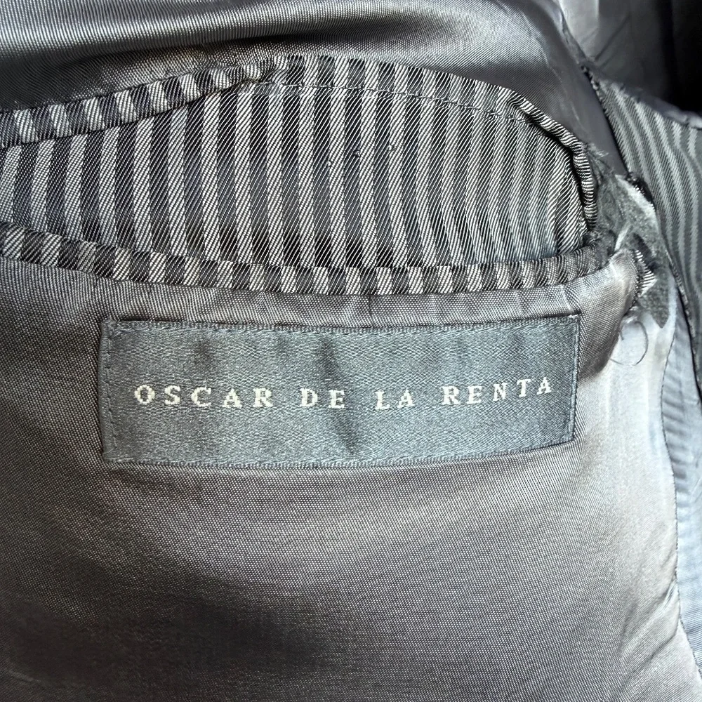 Oscar de la Renta‎ Wool Pinstripe Blazer | Men’s Size 48 | XL